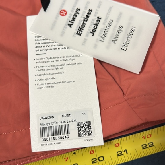 Lululemon older style always effortless NWT - Picture 2 of 5